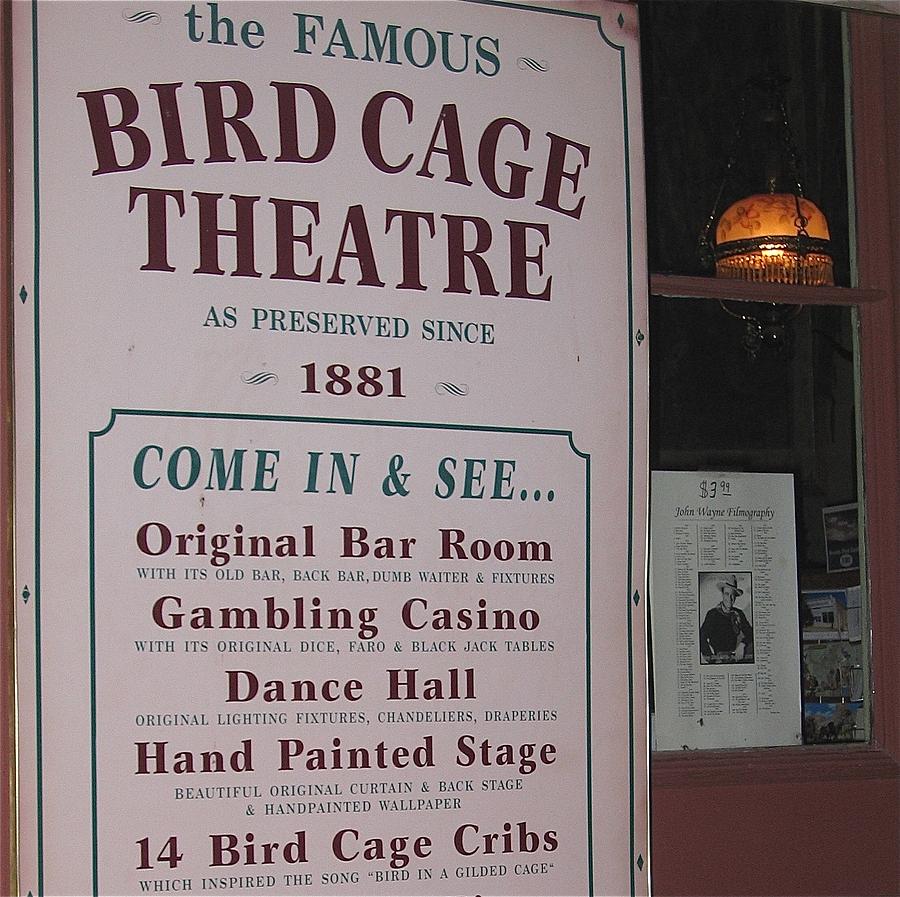 John Waynes Filmography Bird Cage Theater Tombstone Az 2004 #2 Photograph by David Lee Guss