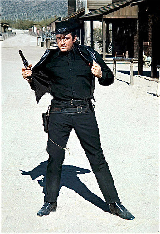 Johnny Cash A Gunfight Promo Old Tucson Arizona 1971 #2 Photograph by David Lee Guss