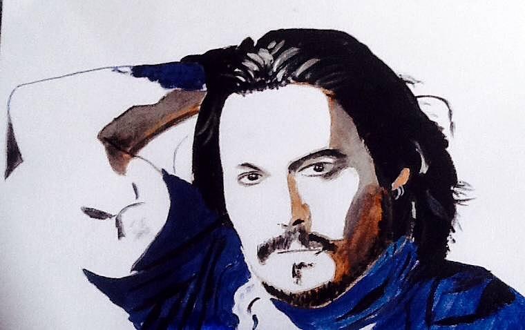 Johnny Depp #1 Painting by Audrey Pollitt