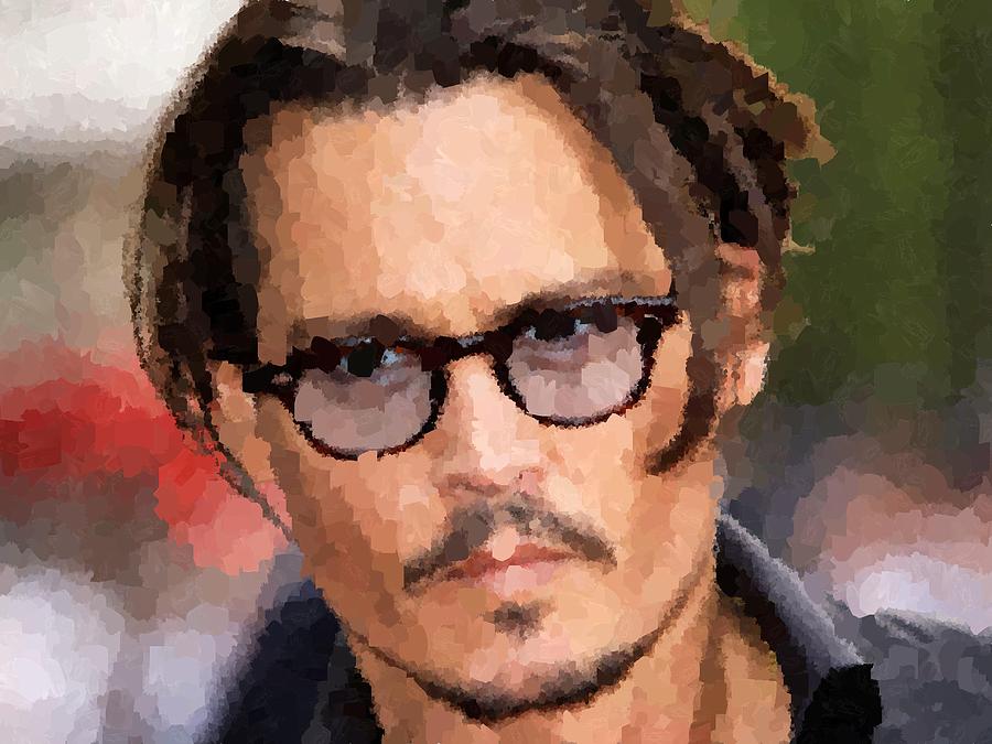 Johnny Depp Portrait Painting by Samuel Majcen | Fine Art America