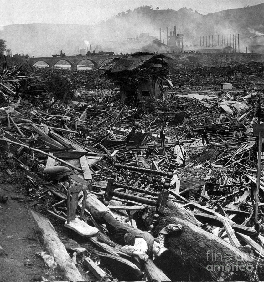 Johnstown Flood, 1889 #1 Photograph by Science Source