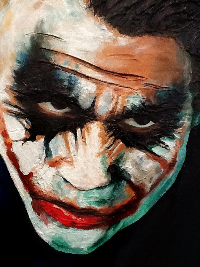 Heath Ledger Painting - Joker #1 by Arianit Fazliu