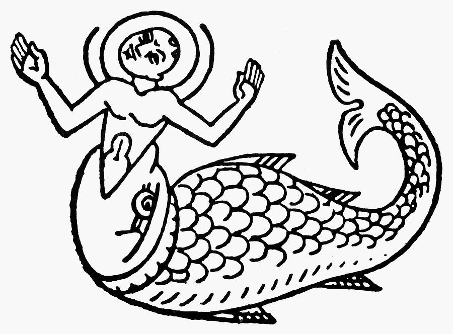 Jonah & The Whale #1 Drawing by Granger Jonah & The Whale #1 Drawing by Granger