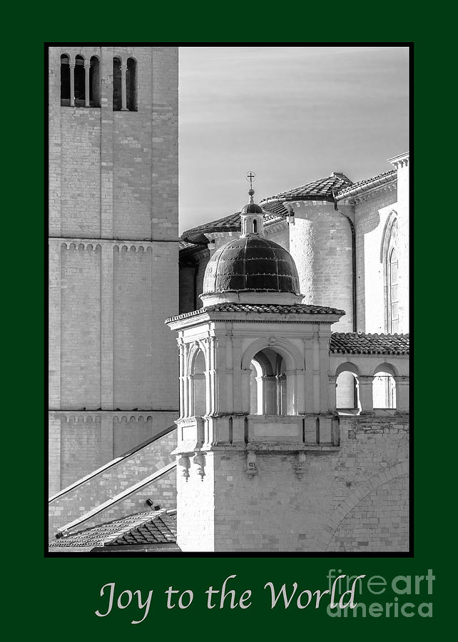 Holiday Photograph - Joy to the World with Basilica Details #1 by Prints of Italy