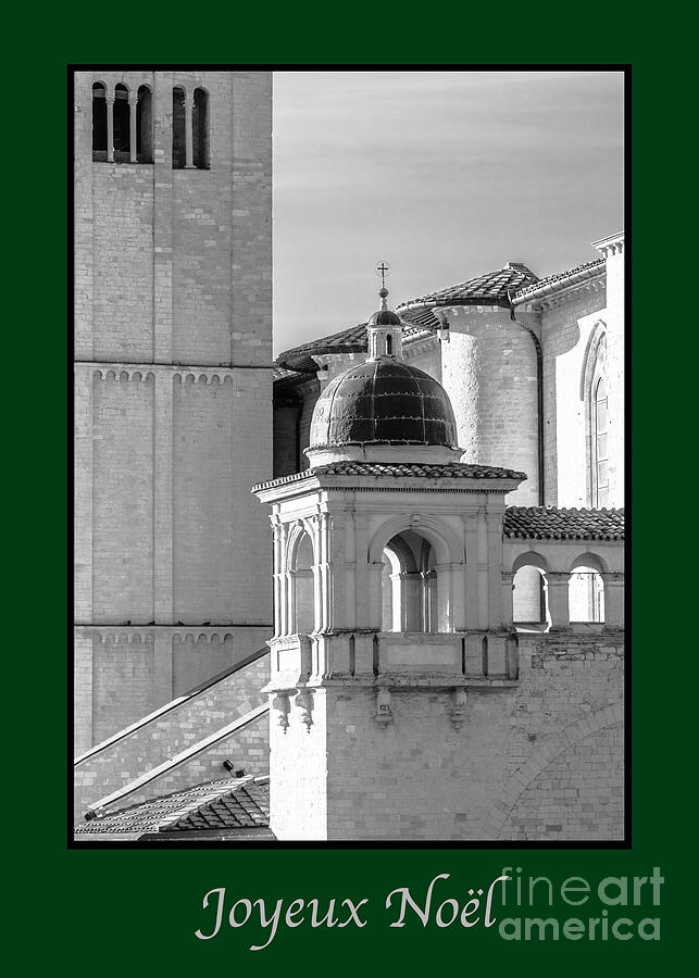 Holiday Photograph - Joyeux Noel with Basilica Details #1 by Prints of Italy