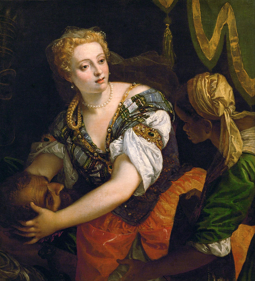 Judith with the Head of Holofernes #3 Painting by Paolo Veronese