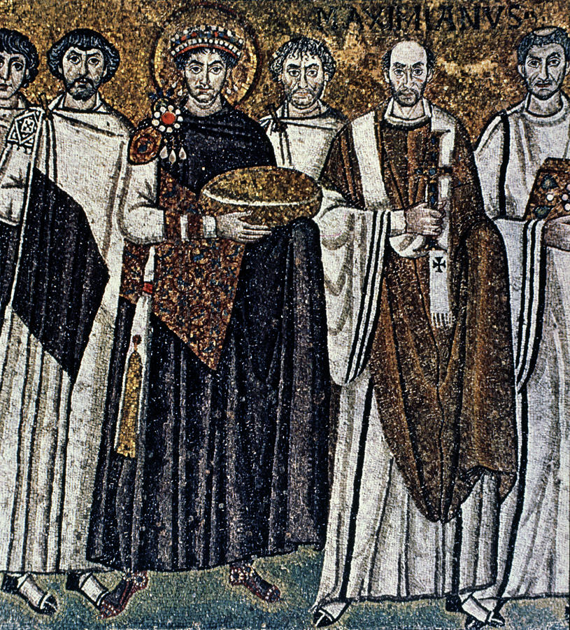 Justinian I (483-565) #1 Painting by Granger
