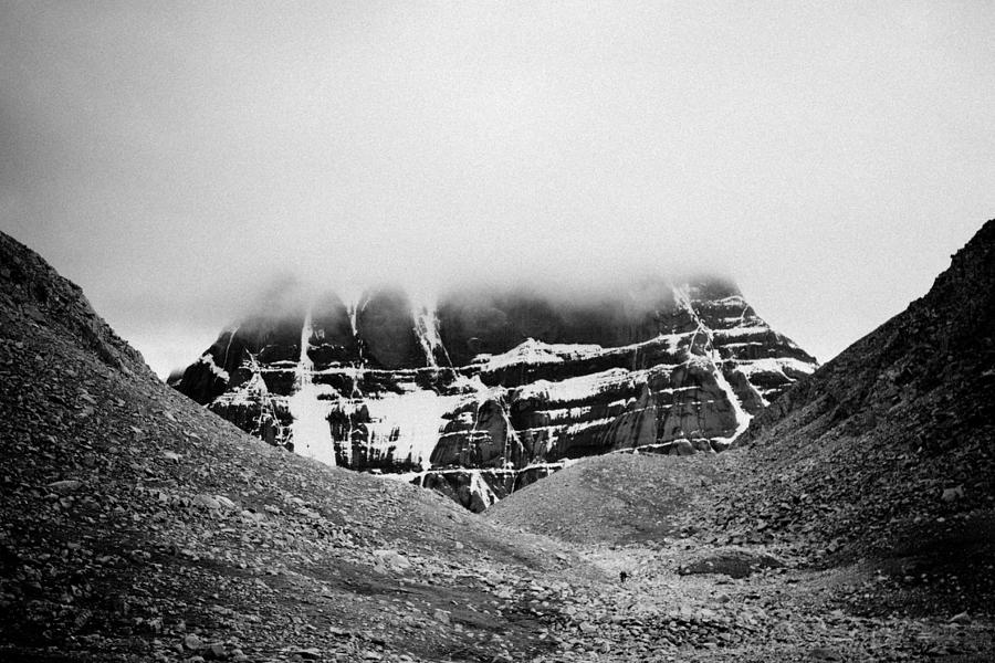 Nature Photograph - Kailash mountain North Slope #1 by Raimond Klavins