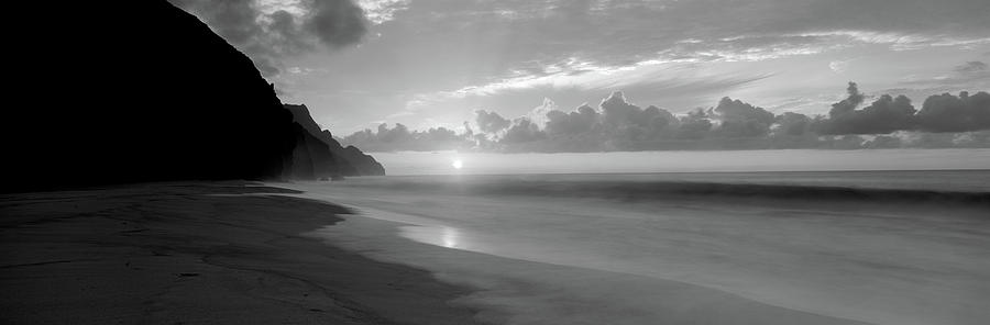 Kalalau Beach Sunset, Na Pali Coast #1 Photograph by Panoramic Images