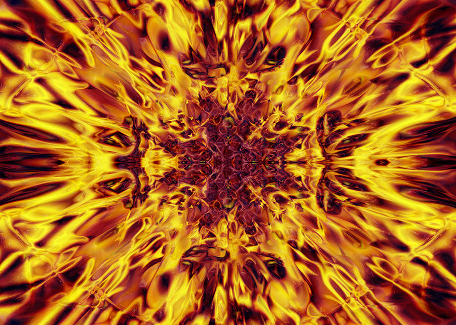 Kaleidoscope Fire Digital Art