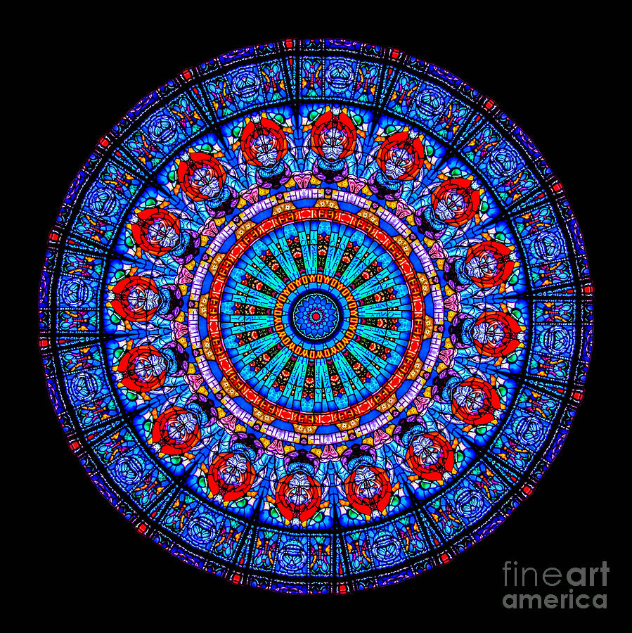 Kaleidoscope Stained Glass Window Series #1 Photograph by Amy Cicconi