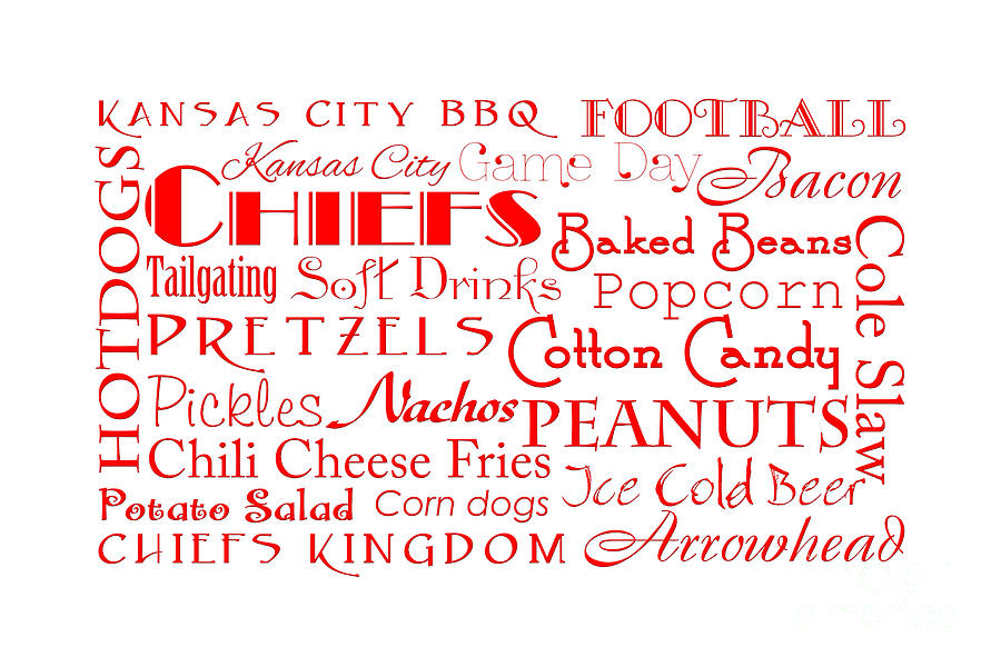 Kansas City Chiefs Game Day Food 4 #2 Digital Art by Andee Design