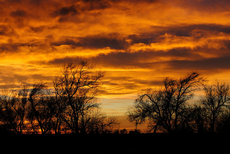 Kansas Sunset #1 Photograph by Alan Hutchins