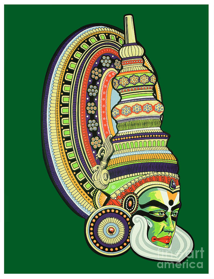 Nisha Arts - Kathakali Face CanvasPainting... 🙂 Available with frame, Size  : 10x14 inch. DM for Price. #kathakali #face #mask #canvaspainting |  Facebook