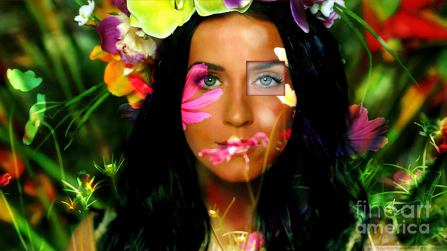 Katy Perry  #1 Mixed Media by Marvin Blaine