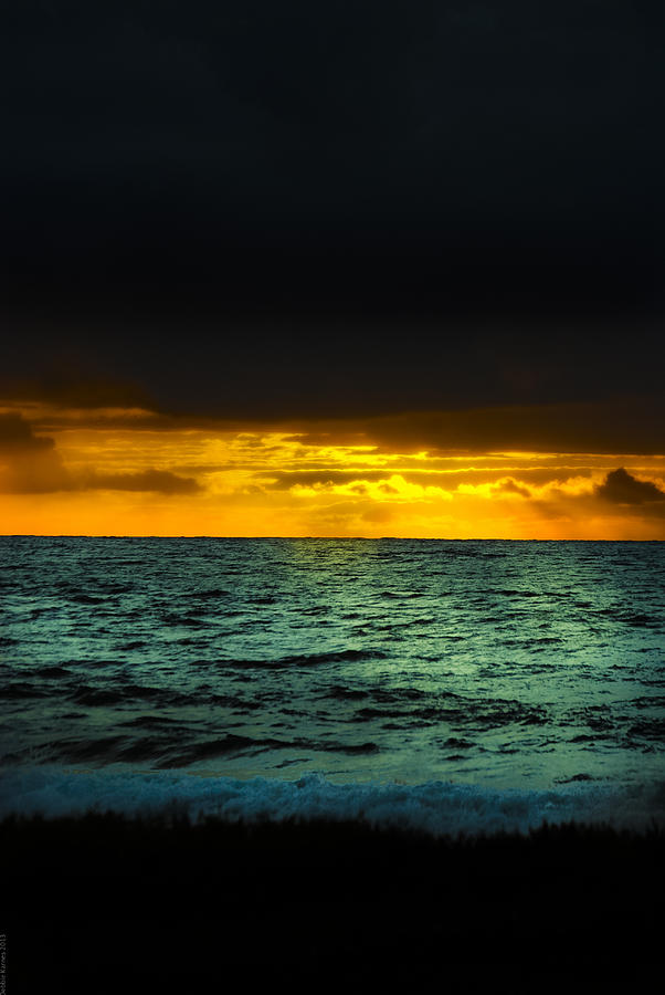 Kauai Sunrise #1 Photograph by Debbie Karnes