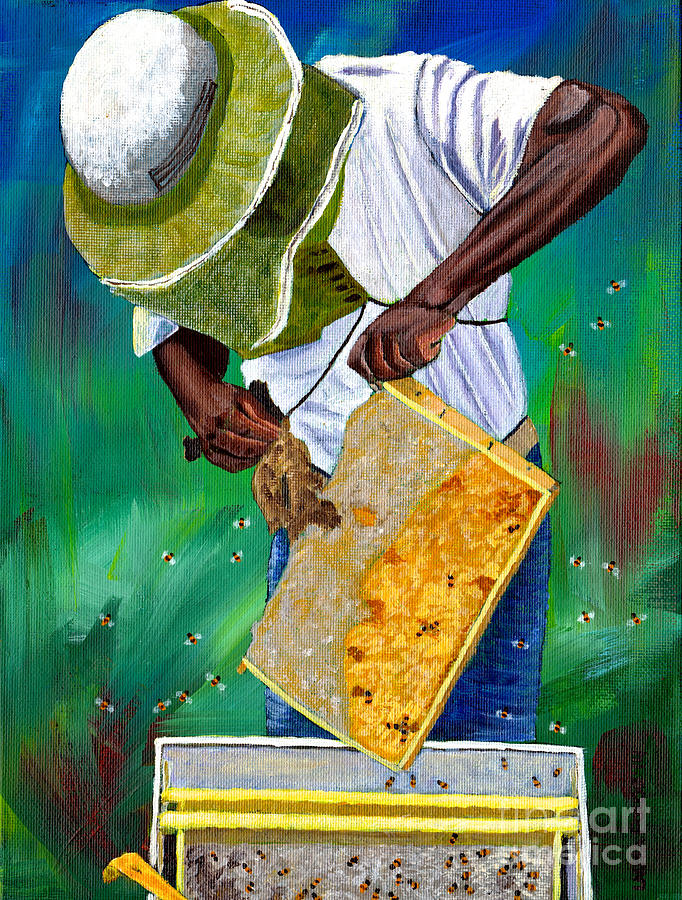 Keeper Of The Bees Painting by Laura Forde