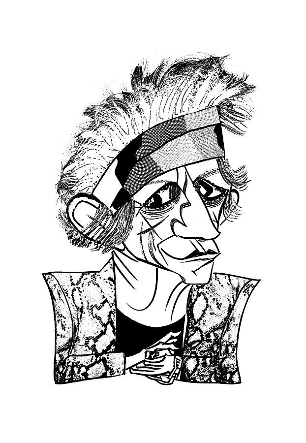 Keith Richards #1 Drawing by Tom Bachtell