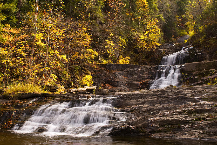 Fall Photograph - Kent Falls in Autumn #1 by Stephanie McDowell