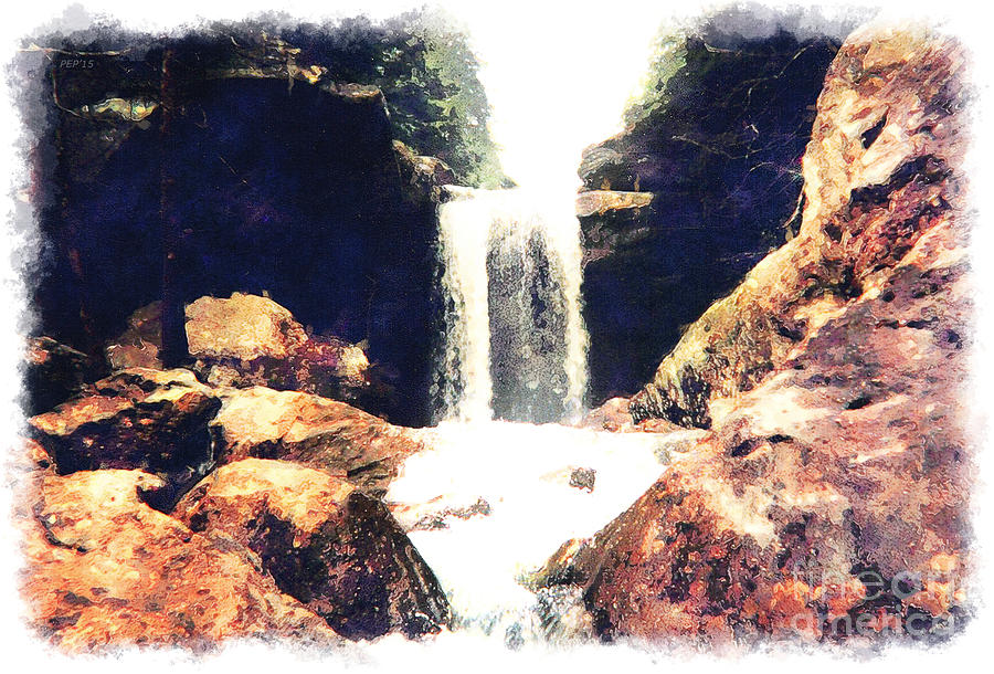 Kentucky Waterfall #2 Digital Art by Phil Perkins