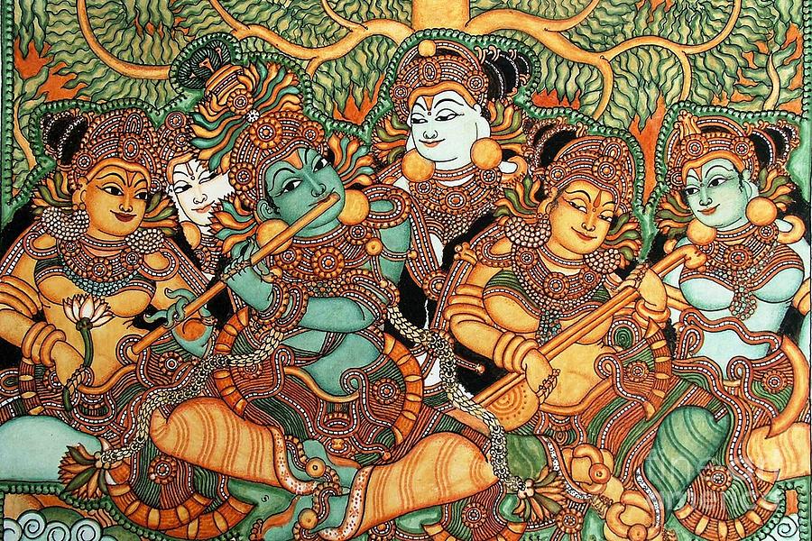 Discover The Enchanting World Of Kerala Unraveling The Beauty Of   1 Kerala Mural Painting Pg Reproductions 