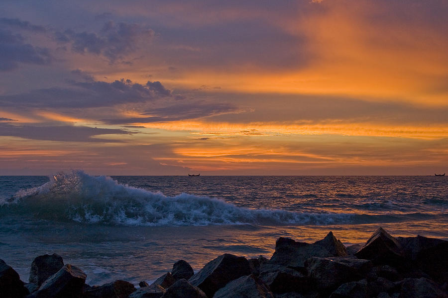 Kerala Sunset #1 Photograph by Sonny Marcyan