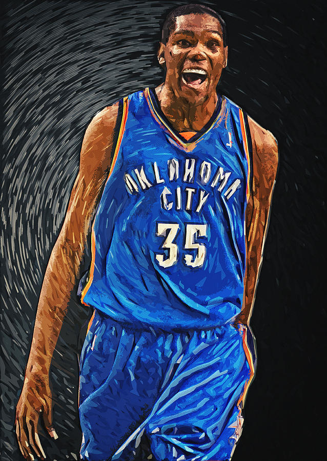 Kevin Durant Digital Art by Taylan Apukovska