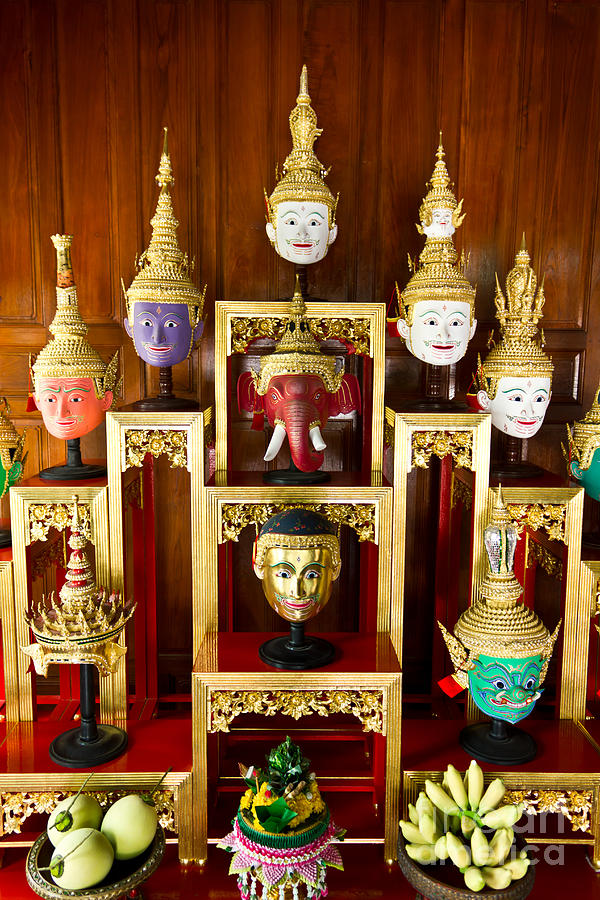 Khon Masks #1 Photograph by Tosporn Preede