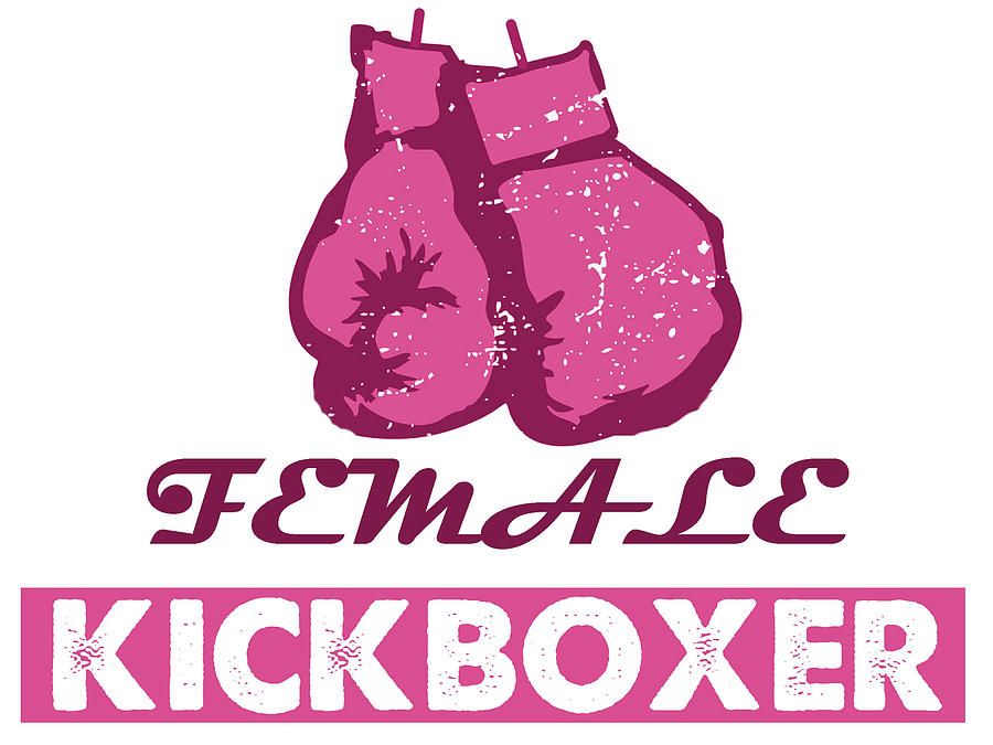 kick boxer - Female Kickboxer #1 Painting by MotionAge Designs
