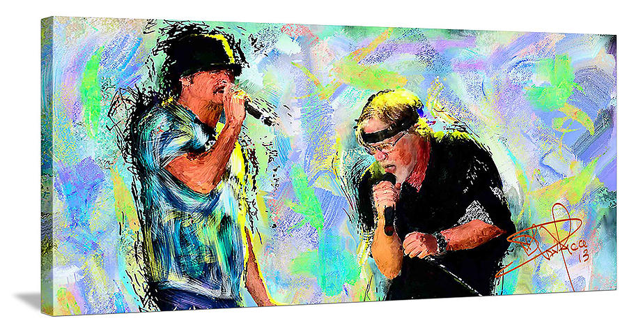 Kid Rock and Bob Seger #2 Painting by Donald Pavlica