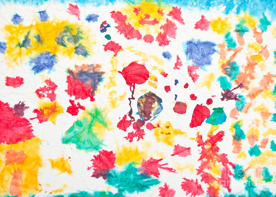 Kid's Artwork Colorful Background Photograph by Aleksandar Mijatovic