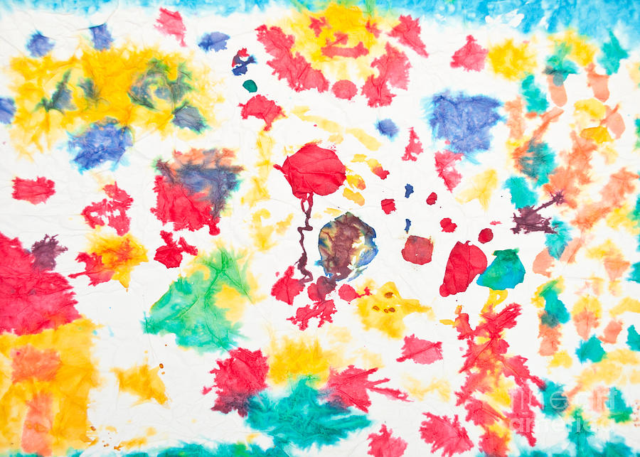 Kid's artwork colorful background Photograph by Aleksandar Mijatovic