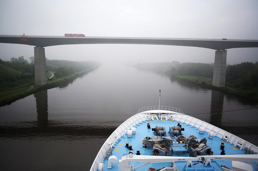 Transportation Photograph - Kiel Canal #1 by Adam Hart-davis
