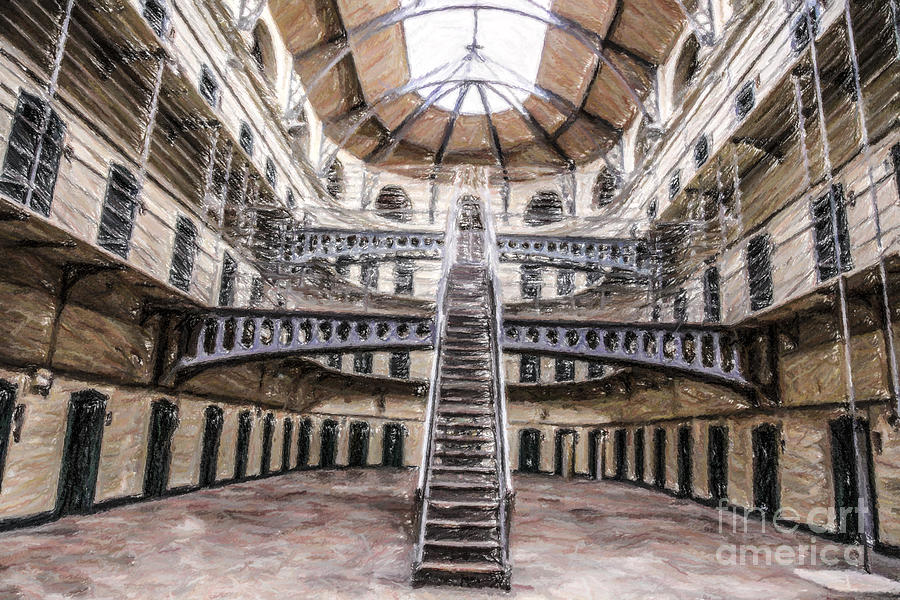 Kilmainham Gaol #1 Digital Art by Liz Leyden