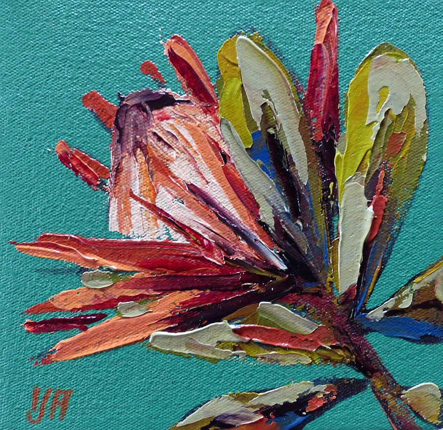 Flower Painting - King Proteas by Yvonne Ankerman