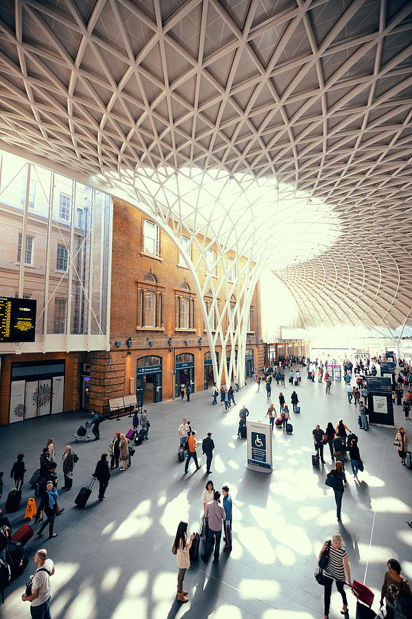 Kings cross station London #1 Photograph by Songquan Deng