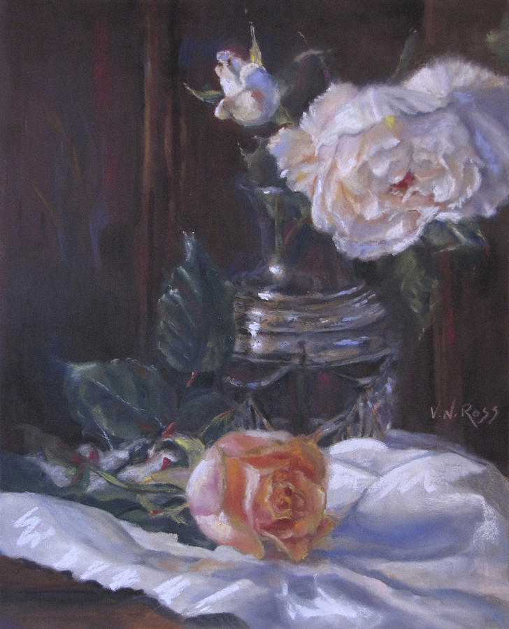 Kippys Roses #1 Painting by Vicki Ross