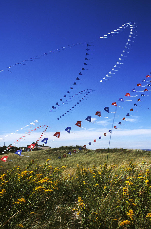 Kites On Cape Cod #1 Photograph by Eunice Harris