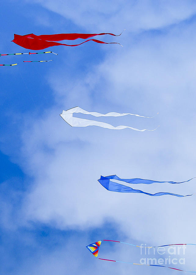 Winter Photograph - Kites on Ice #1 by Steven Ralser