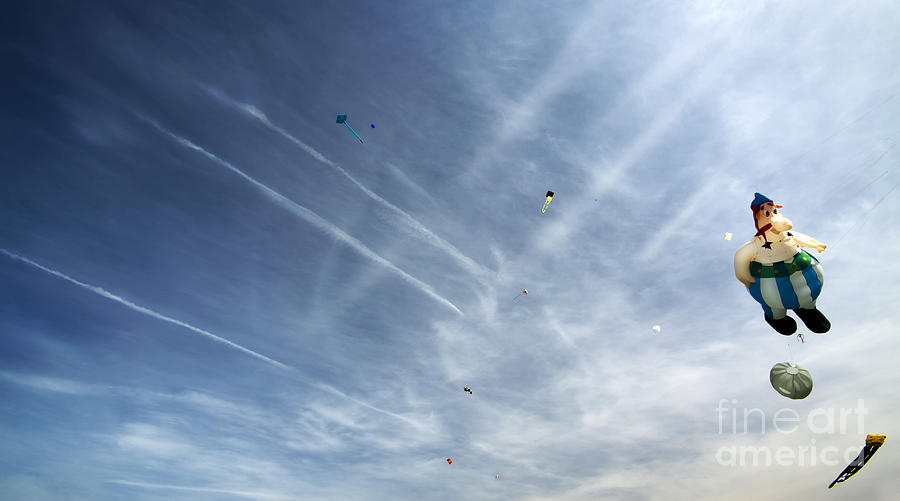 Summer Photograph - Kites On The Sky #1 by Ang El