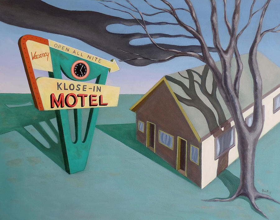 Klose-In Motel Painting by Sally Banfill