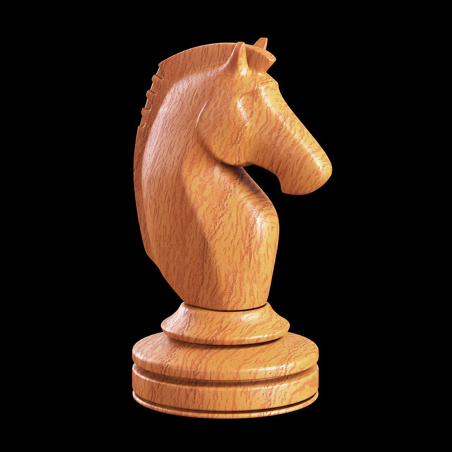 Knight Chess Piece #1 by Ktsdesign