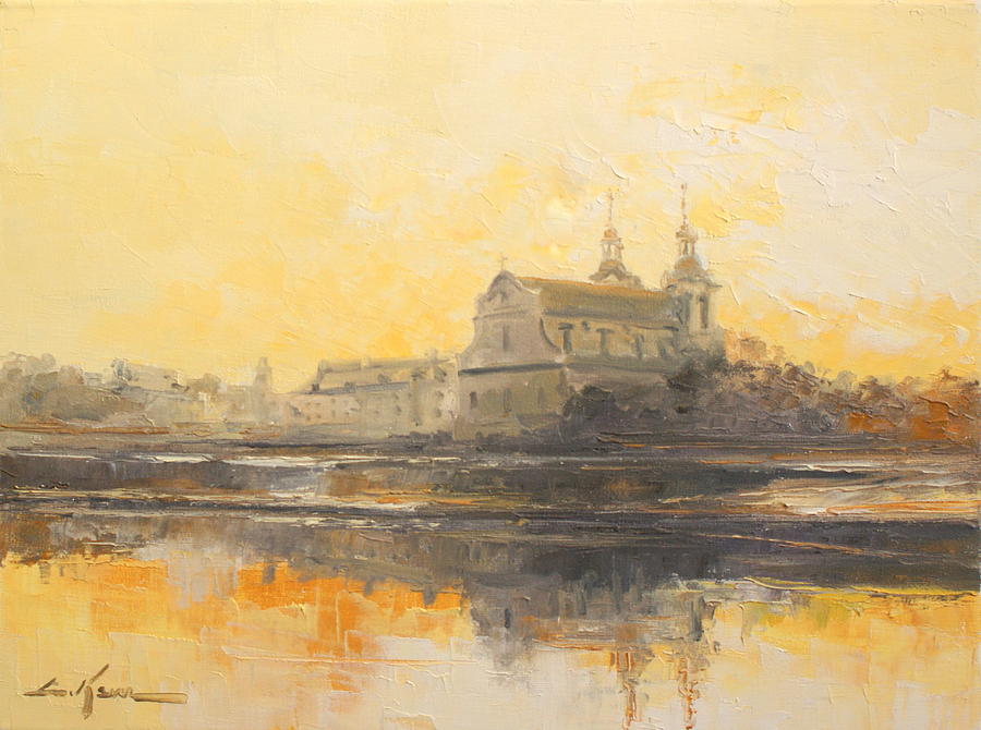 Krakow - Skalka Church #1 Painting by Luke Karcz