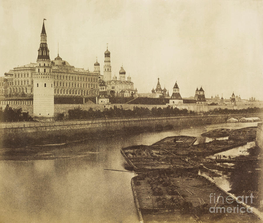 Kremlin, Moscow, Russia, 1852 #1 Photograph by Getty Research Institute