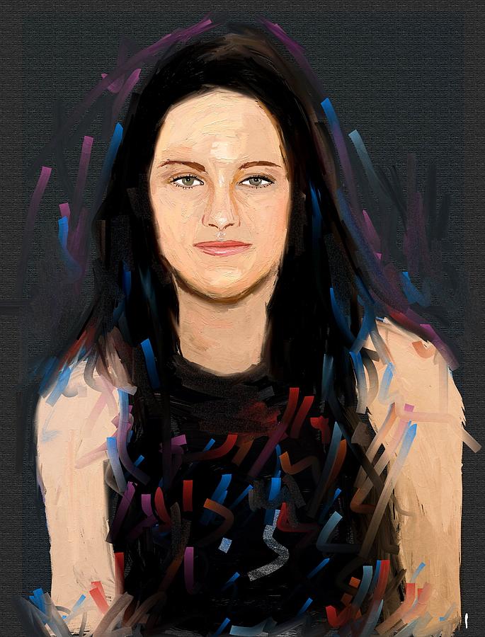 Kristen Stewart #1 Painting by Bogdan Floridana Oana