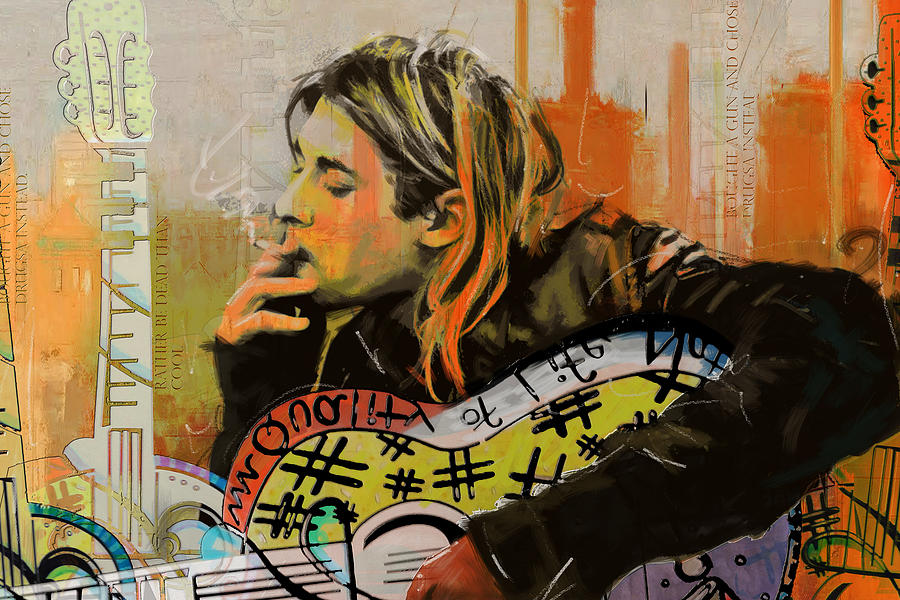 Kurt Cobain Painting - Kurt Cobain #1 by Corporate Art Task Force