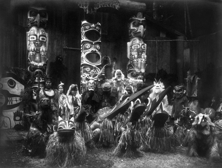 Kwakiutl Dancers, C1914 #1 Photograph by Granger Kwakiutl Dancers, C1914 #1 Photograph by Granger