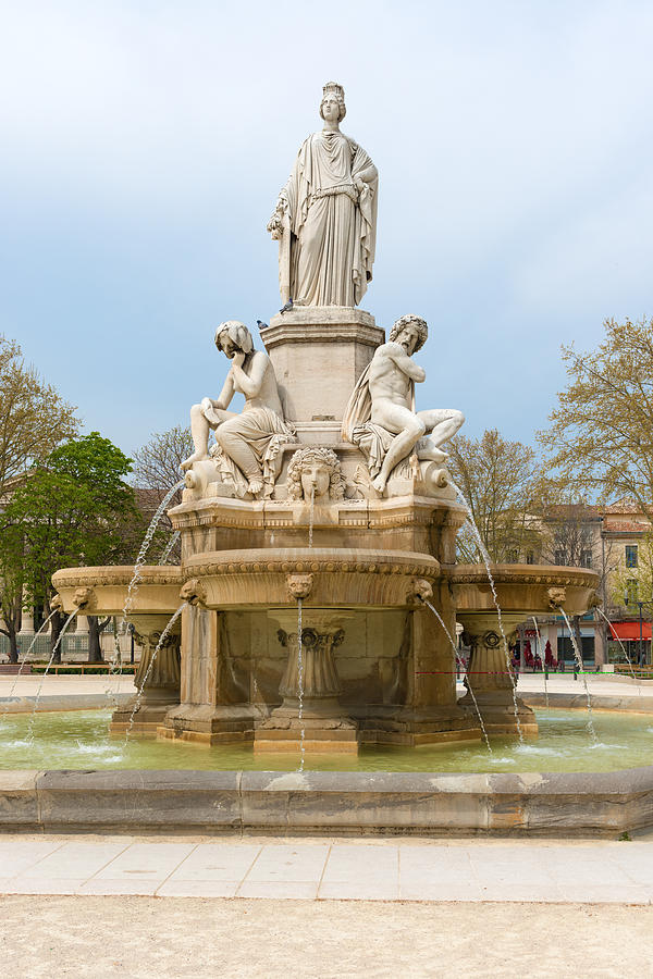 La Fontaine de Pradier in Nimes France #1 Photograph by Marek Poplawski
