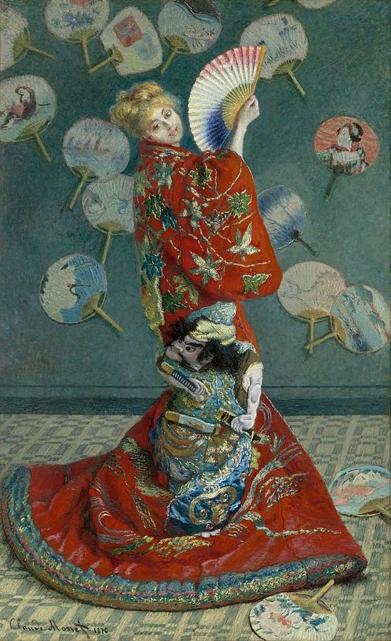 Claude Monet Painting - La Japonaise #1 by Claude Monet