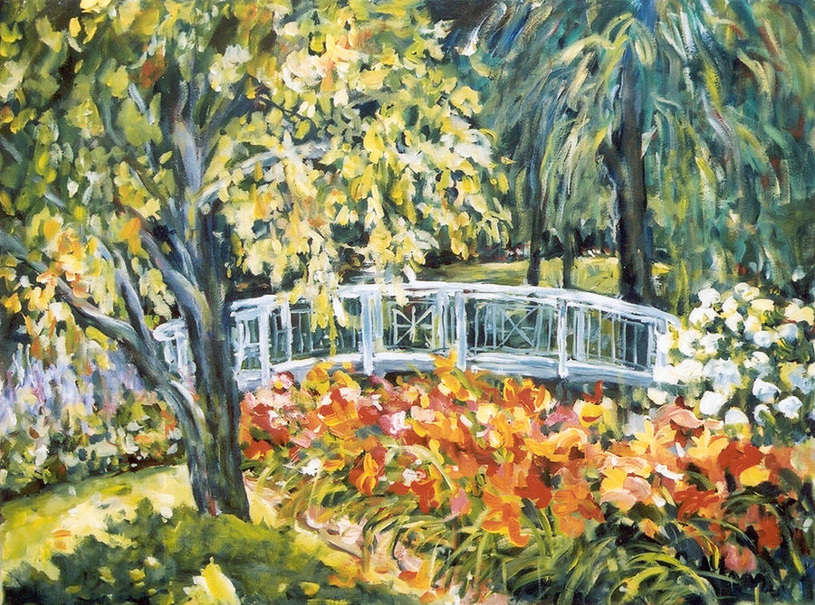 La Paloma Gardens #2 Painting by Ingrid Dohm
